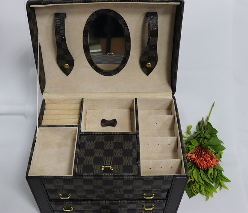 收纳箱，珠宝首饰箱，650cc彩票植绒布